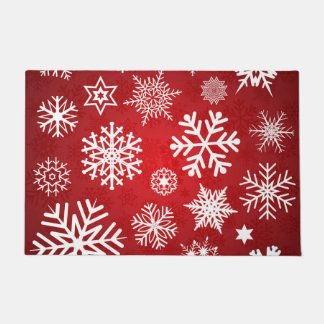 Christmas Snowflakes Doormat