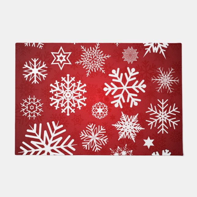 Christmas Snowflakes Doormat (Front)