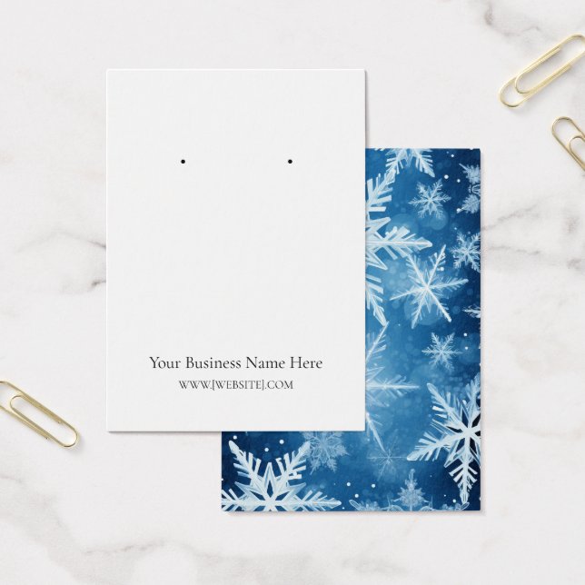 Christmas Snowflakes Earring Display Card (Office)