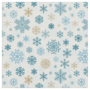 Christmas Snowflakes Fabric