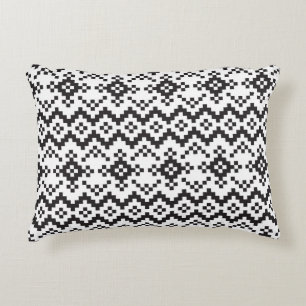 Christmas Snowflakes Fair Isle Seamless Patternart Accent Pillow