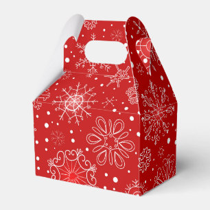 Christmas Snowflakes Favour Box