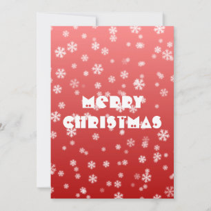 Christmas Snowflakes Flat Card