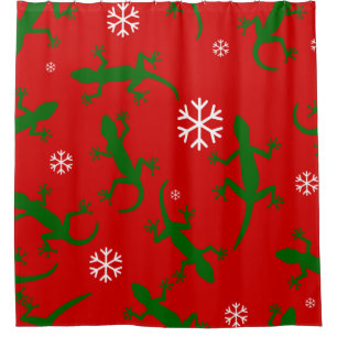 christmas snowflakes geckos