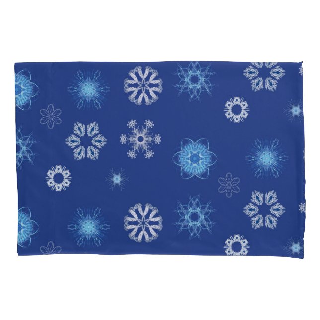 Christmas snowflakes in your bed pillowcase (Front)