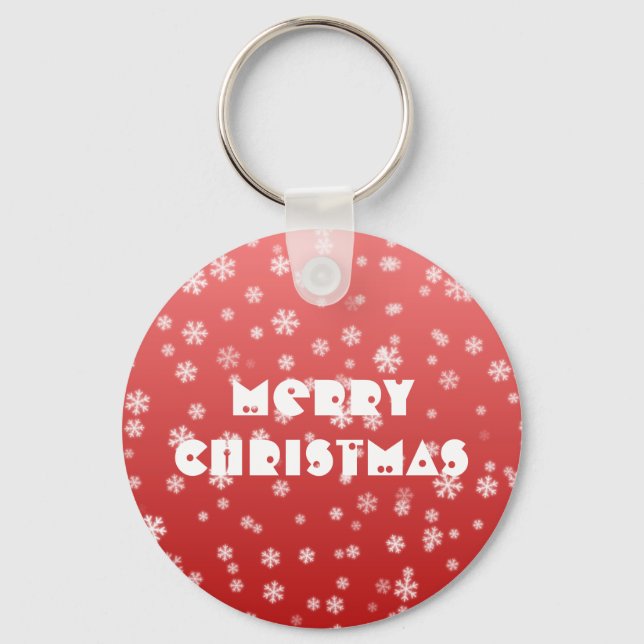 Christmas Snowflakes Keychain (Front)