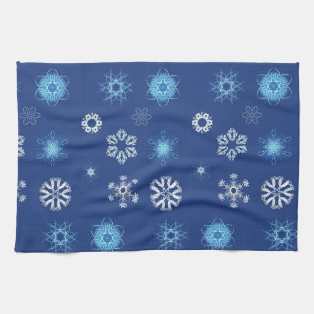 Christmas snowflakes  kitchen towel (Horizontal)