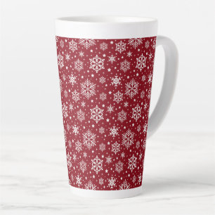 Christmas Snowflakes Latte Mug