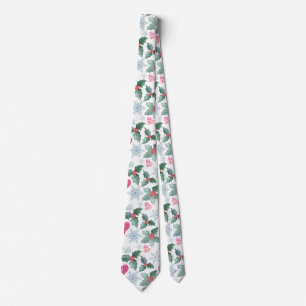 Christmas Snowflakes mistletoe hearts holiday new Tie