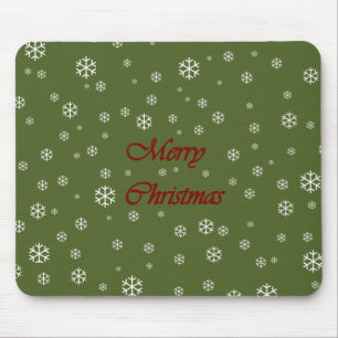 Christmas Snowflakes Mouse Pad