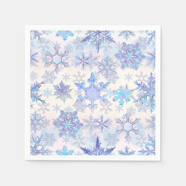 Christmas snowflakes napkin (Front)