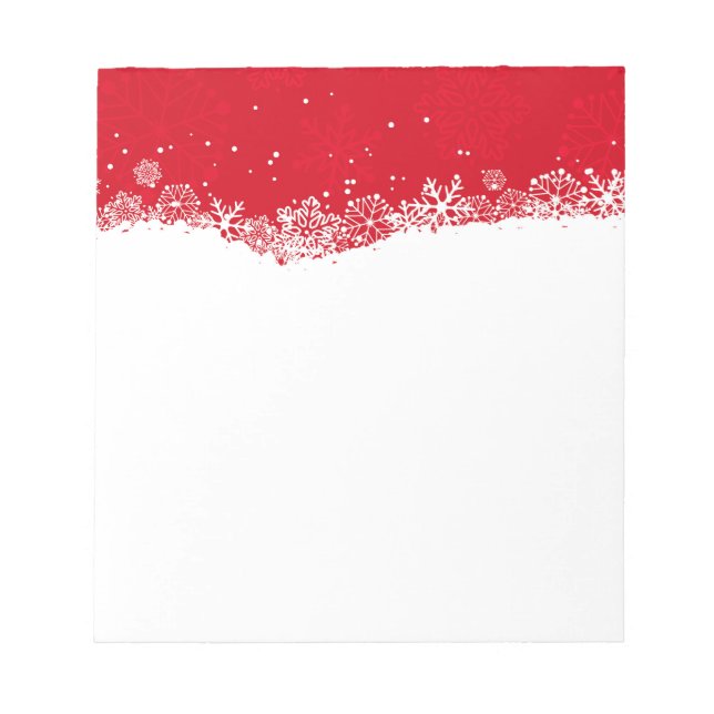 Christmas Snowflakes Notepad (Front)