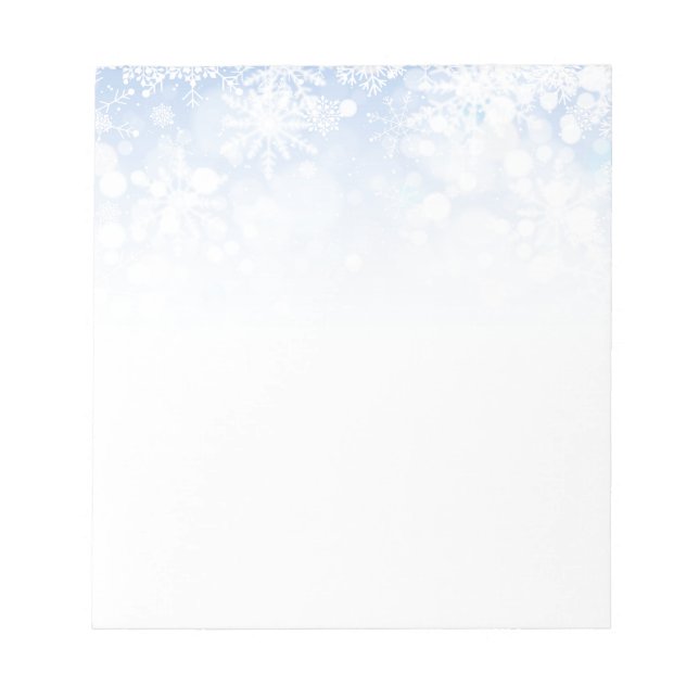 Christmas Snowflakes Notepad (Front)