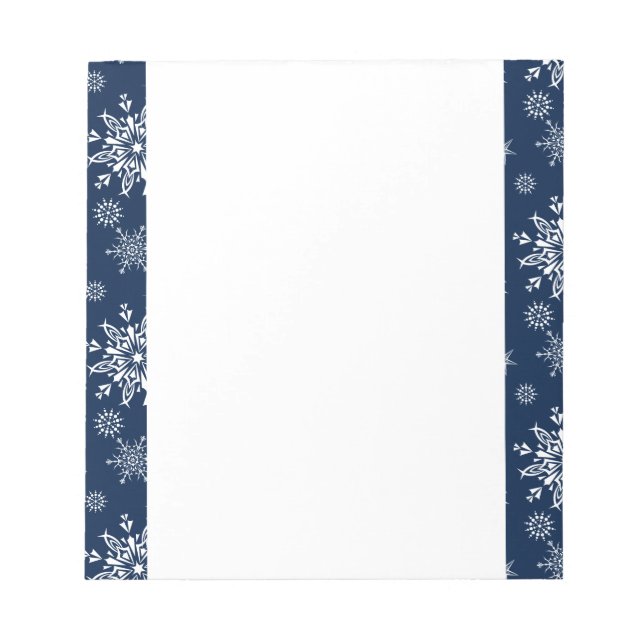 Christmas Snowflakes Notepad (Front)