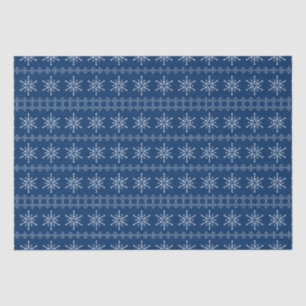 Christmas Snowflakes pattern custom background 2 Tissue Paper