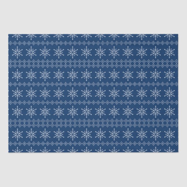 Christmas Snowflakes pattern custom background 2 Tissue Paper (Front)