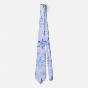 Christmas snowflakes tie
