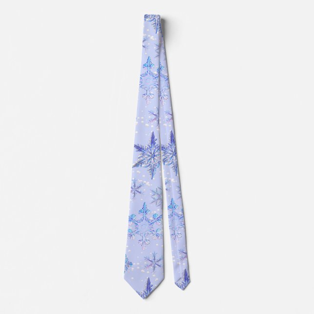 Christmas snowflakes tie (Front)