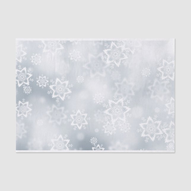 Christmas Snowflakes Tissue Paper (Front)