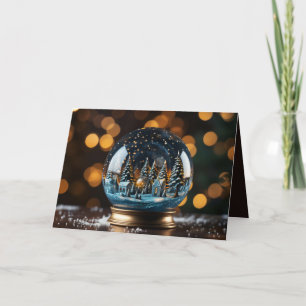 Christmas Snowglobe Holiday Card