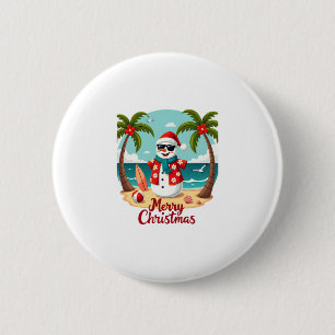 christmas Snowman (1) 2 Inch Round Button