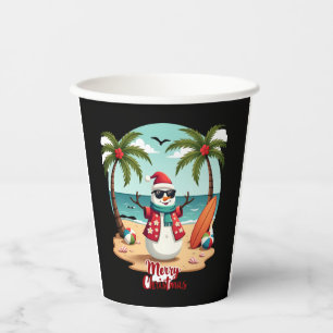christmas Snowman (1) Paper Cups