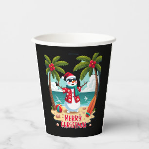christmas Snowman (2) Paper Cups