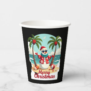 christmas Snowman (3) Paper Cups