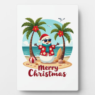 christmas Snowman (3) Plaque