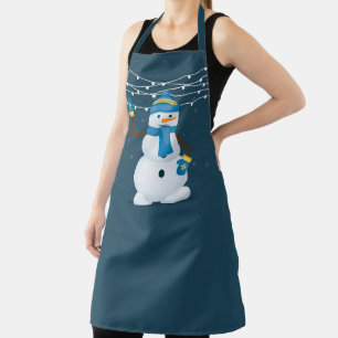 Christmas Snowman Apron