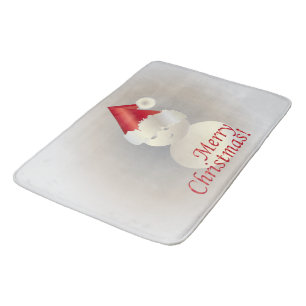 Christmas Snowman Bath Mat