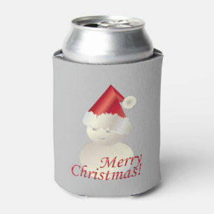 Christmas Snowman Can Cooler