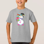 Christmas Snowman, Carrot Nose, Gifts, Presents T-Shirt<br><div class="desc">Cute,  fun and adorable design of snowman with carrot nose and gifts. Modern and trendy gift,  perfect for Christmas or New Year's celebration.</div>