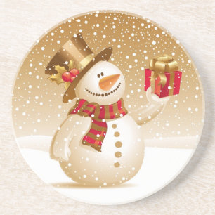 Christmas Snowman Coaster
