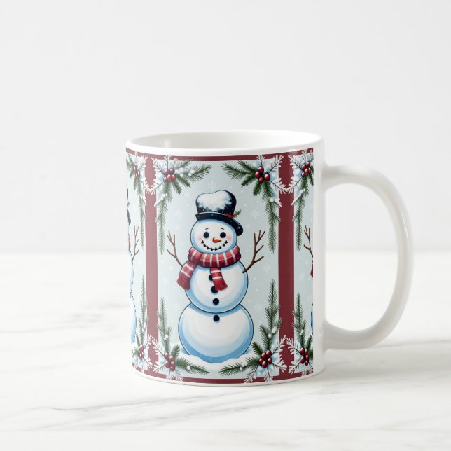 Christmas Snowman  Coffee Mug (Right)