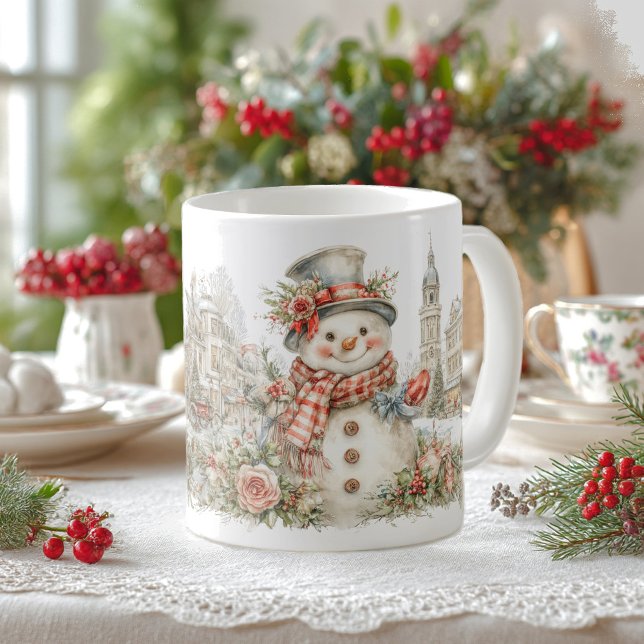 Christmas snowman coffee mug (Creator Uploaded)