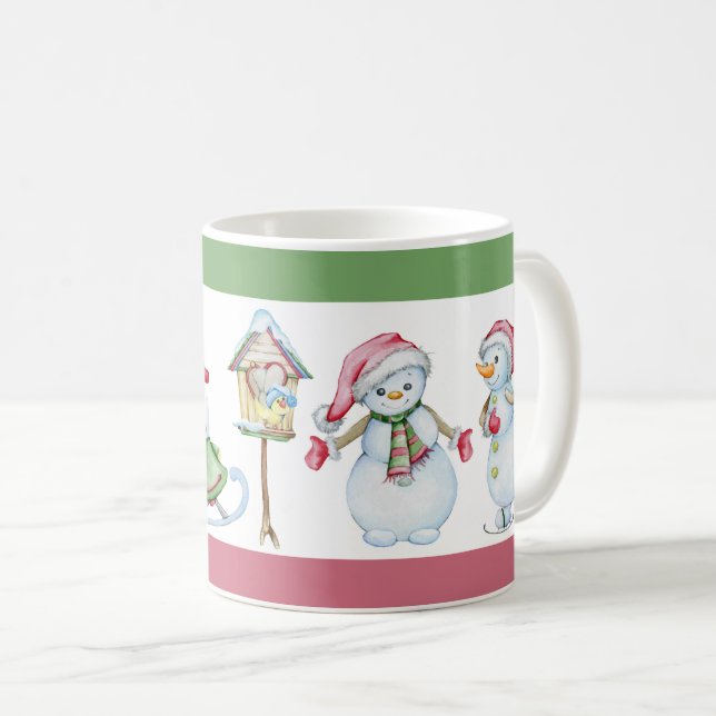 Christmas Snowman Coffee Mug (Front Right)