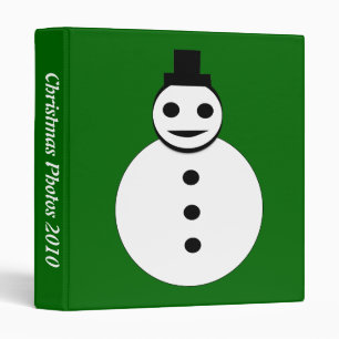 Christmas Snowman Custom Photo Album Binder