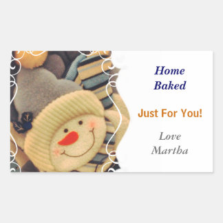 Christmas Snowman Custom Stickers
