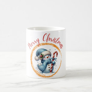 Christmas Snowman Decor - Festive Winter Delight Coffee Mug