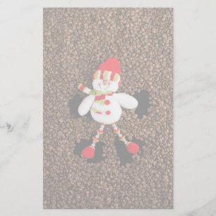 Christmas snowman decoration stationery
