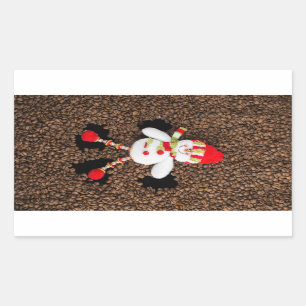 Christmas snowman decoration sticker
