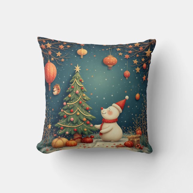  Christmas snowman doll pillow (Front)