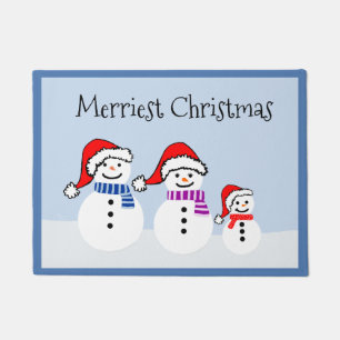 Christmas Snowman Doormat