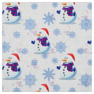 Christmas Snowman  Fabric