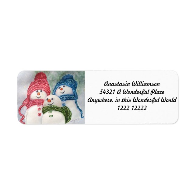 CHRISTMAS SNOWMAN FAMILY (Front)