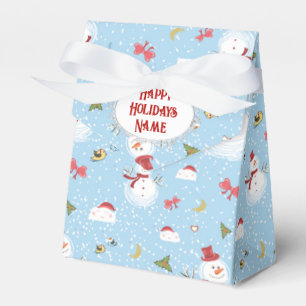 Christmas Snowman Favor Box