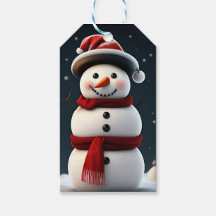  Christmas Snowman Gift Tag
