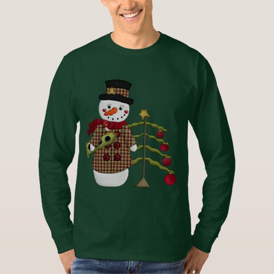 Christmas snowman Holiday cartoon t-shirt