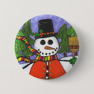Christmas Snowman - Holiday Magic button